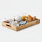 Mela Artisans Wooden Serving Tray with Handles | 15x10x1.75 inch | Mango