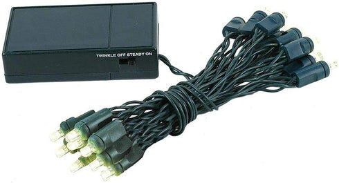 Novelty Lights Battery Operated LED Mini Lights 8 Feet, 20 Count Warm