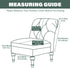 Buenanir Armless Armless Accent Chair Cover Stretch Jacquard Accent Chair Slipcover for Slipper Chair Without Arms