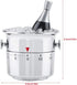Kitchen Timer, Bucket Shaped 60 Minutes Stainless Steel Mechanical Wine Cooler Timer, Cute Cooking Gadget Tool