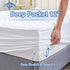 Abstract 33x75 Waterproof Mattress Protector - Quilted, Fitted Cover for Mattress - Breathable Soft Pad for Twin/Cot