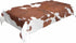 TKS MITLAN 60 84 Inch 6-8 Cowhide Decorative Rectangle Tablecloth Farm Animal Brown Cowhide Print Cow Polyester Table