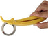 1 PCs Creative Stainless Steel Banana Chopper - Fruit Cutter & Vegetable Peeler, Yellow