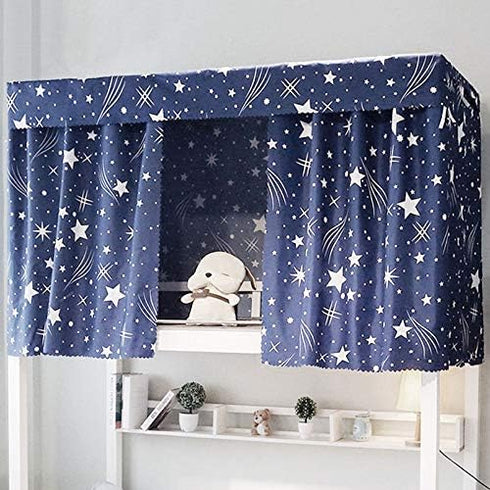 Heidi Galaxy Star Bed Canopy, Single Sleeper Bunk Bed Curtain, Blackout Cloth Mosquito Nets