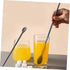 2 Pairs Silicone Integrated Chopsticks and Spoon Set - Coffee Mixing Spoons, Ice Cream Stirring Sticks
