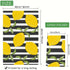2 Pcs Kitchen Towels - Lemons Kitchen Dish Towels for Home Cleaning, Cooking, and Baking, 16 x 24 Inch