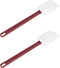 High Heat Resistant Silicone Scraper Spoon - Commercial Spatula Set of 2 - 2 x 13.5'' Spatula