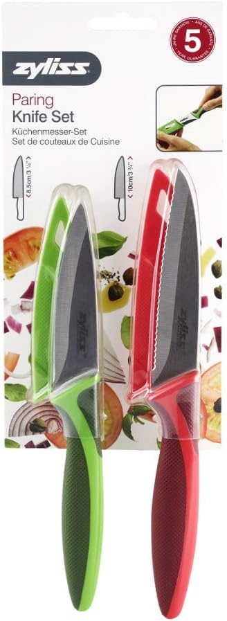 Zyliss Classic Paring Knife Set with Sheath Cover - Precision Knife for Cutting, Slicing & Peeling - Small Culinary 3