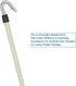 Universal Replacement Part - Metal Installation Crank Wand for Sun Shades or Roller Blinds, Beige