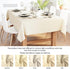 Encasa Table Cloth, 56x91 in Cotton Canvas Fabric, Sage Green Solid Color, Machine Washable Dining Tablecloth