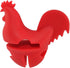 HOME-X Red Rooster Spoon Holder - Fun Kitchen Accessories, Pot/Pan Clip for Hostess Gifts