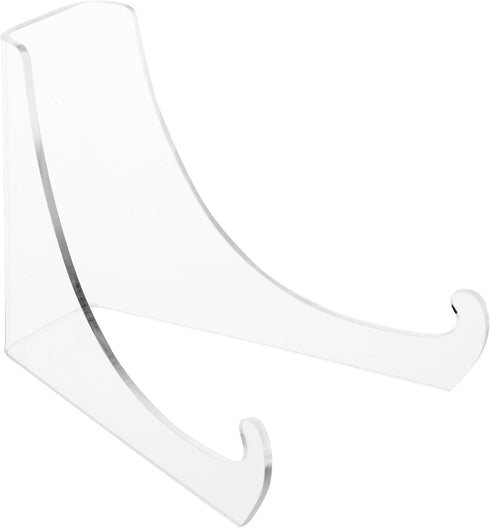 Plymor Clear Acrylic Flat Back Display Easel with Extra Deep Support Ledges, 3" H x 3.125" W x 4" D