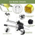 Olive Oil Dispenser Bottle Set, 2 Pcs Glass with Stainless Steel Pourers, Labels, Brush, Funnel, 500ml
