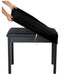 SINOSSO Soft Velvet Piano Bench Cover, Rectangle Stretch Washable Stool Protector, (20"-26.5") L x (11.8"-15.7") W,