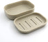 Plastic Soap Dish Container, Keeps Soap Dry, Easy Cleaning, Drain, Khaki