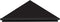 evron Wall Mount Corner Shelf,Easy to Install Metal Front Floating Corner Shelves with