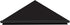 evron Wall Mount Corner Shelf,Easy to Install Metal Front Floating Corner Shelves with