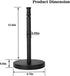 Countertop, (2LBS 6.7inch Black Paper Towel Holder Stainless Steel Heavy Weighted Base in Weight, and in Diameter)