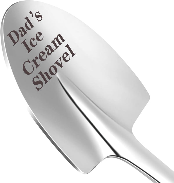 DZSYWL Christmas Gifts for Dad - Funny Stainless Steel Ice Cream Shovel Spoon,