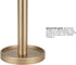 Countertop Ivilon Paper Towel Stand - Steady and Easy Tear - Fits All Paper Towel Rolls - Warm Gold