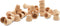 Woodpeckers Mini Wood Flower Pot 5/8-inch x 9/16-inch, Pack of 24 Unfinished Mini Flower Pots