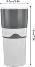 Portable Drip Coffee Maker, K Cup Coffee Machine for Travel and Camping, Grey and White