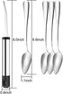 Grapefruit Spoons and Grapefruit Knife, 4pcs Stainless Steel Grapefruit Spoon and 1pcs Curved Knife with Serrated Edge,Grapefruit Utensils Set for Kiwi Lemon Citrus Fruits Salads Desserts by GOODFEER
