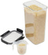 Home Basics 169 oz. Large Food Storage Container with Airtight Lid, Clear Design