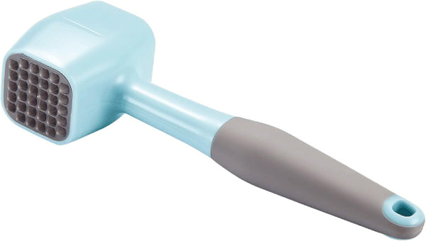 Meat Tenderizer Hammer Mallet with Comfort Grip Rubber Handle, Dual-Sided Pounder for Tenderizing Meat