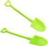 100 PCS Colorful Mini Shovel Shape Disposable Plastic Spoons, 4.8 Inch for Ice Cream and Dessert