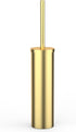 Flyzenvibe Stainless Steel Toilet Brush and Holder Set Brushed Gold Heavy Duty Toilet