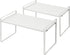 Nxconsu 2Pack Cabinet Shelves - Stackable Organizer Rack Riser for Kitchen Cabinet Pantry Countertop Home Organization