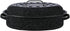 Granite Ware 15-Inch Covered Oval Roaster, 10 Lb Capacity, Enamel Steel Cookware, Dishwasher Safe, Speckled Black