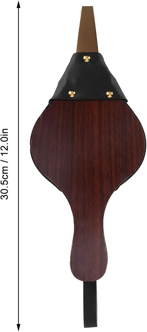 AYNEFY Manual Fireplace Bellows, Wooden Air Blower for Barbecue, Outdoor Cooking Fan Tools Accessories