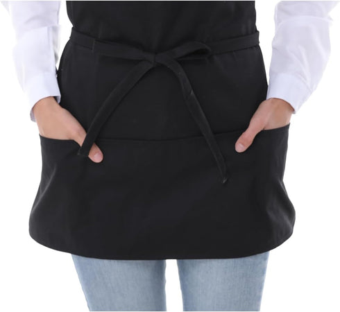 Chef Apron for Men and Women with Pockets - Aprons for Cooking and Serving