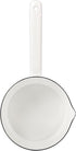 Peohud 37 Oz Enamel Milk Pan, Mini Butter Warmer with Pour Spout for Stove Top