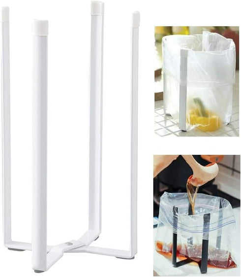Multifunctional Kitchen Stand Holder for Plastic Bags, Bottles & Cups, Drying Racks for Home Kitchen