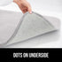 GORILLA GRIP Memory Foam Bath Rugs, Soft Absorbent Velvet Bathroom Mats, Machine Washable, 24x17 Light Gray