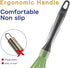 Dishwasher Safe Whisk, Professional Non-Scratch Stainless Steel & Silicone Whisk, 12-Inch, Green