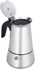 Haofy Portable Stainless Steel Coffee Pot Maker, Mocha Brewing Tool (100ml)