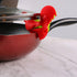 Spoon Rest Rooster Pot Clip: 2pcs Silicone Pot Clip, Cooking Utensil Holder for Pot Lid Holders