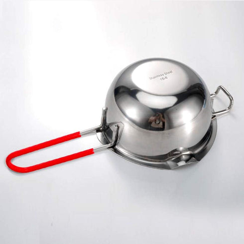 Stainless Steel Double Boiler Pot, Heat Resistant Handle for Melting Chocolate, 2 Cup Capacity