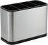KESOL Kitchen Utensil Holder, Stainless Steel Drying Rack, Flatware Holder with 4 Divided Compartments, Rust Proof