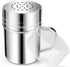 Stainless Steel Dredge Shaker, 6 Oz Spice Shakers with Handle, Fine Powder Shakers for Baking Seasoning