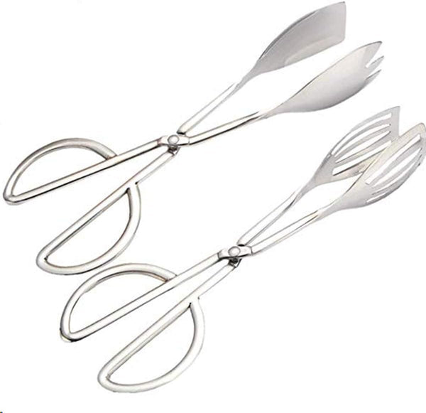 Stainless Steel Buffet Tongs Set of 2, 10.3'