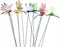 XIZHI 40 Pcs 3D Artificial Dragonfly Garden Ornaments, Miniature Fairy Garden Decoration, Yellow, Blue, Green, Red