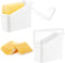 PARBEE 2 Pack Sliced Cheese Container for Fridge, Airtight Clear Deli Cheese Slices Holder