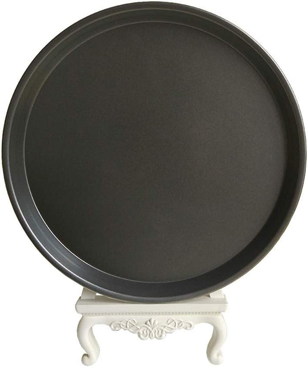 Carbon Steel Non-stick Round Deep Dish Pizza Pan, 10 inch Oven Tray for Homemade Pizza Baking