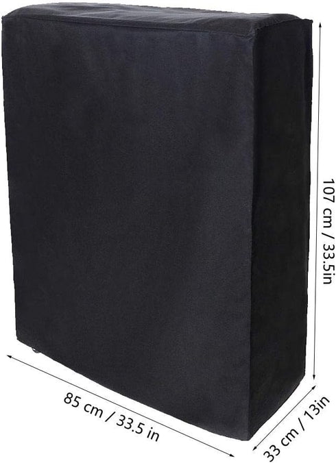 xianshi Black Universal Rollaway Folding Bed Storage Cover - Portable Dust Proof Protective Cover with Zipper for