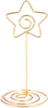 12pcs Gold-Star Shaped Table Number Holders, 3.35 inch Place Card Stands for Wedding, Party, Birthday